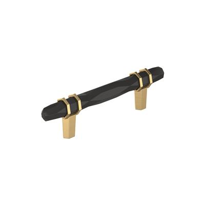 Amerock London 3-3/4 Inch cc Cabinet Pull Black Bronze/Champagne Bronze