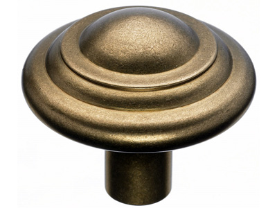 Top Knobs M1476 Aspen Button Knob 1 3/4 Inch Light Bronze