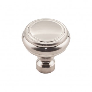 Top Knobs TK880BSN Brixton 1 1/4 inch Rimmed Knob Brushed Satin Nickel