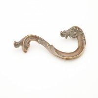 Schaub French Court 3 1/2 inch CC Right Handed Pull in Monticello Brass