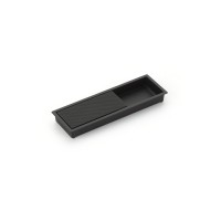 Schaub Modo Recessed Pull 6 1/4 inch cc Matte Black