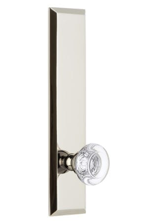 Grandeur Fifth Avenue Tall Plate with Bordeaux Knob