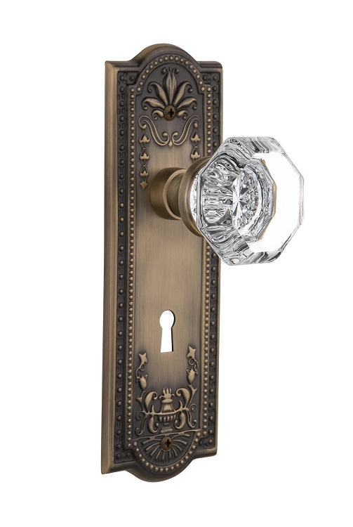 Nostalgic Warehouse Meadows Plate with Waldorf Knob - Mortise Lock