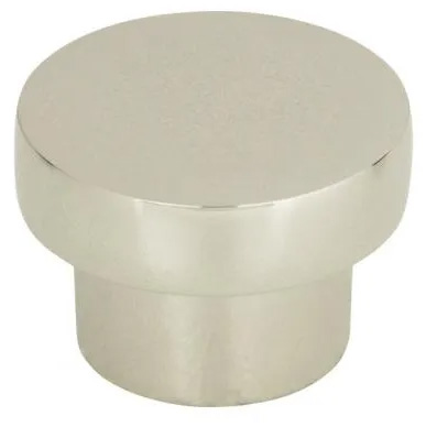 Atlas Homewares Chunky Round Knob Medium 1 7/16 Inch Polished Nickel