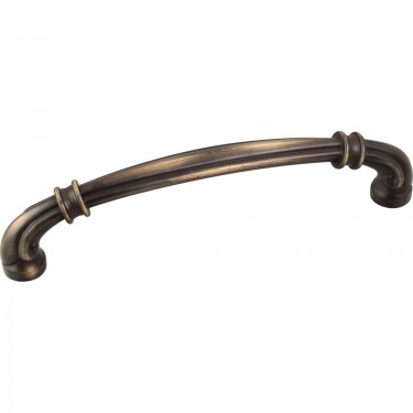 Hardware Resources Lafayette 128mm CC Cabinet Pull - Antique Brushed Satin Brass
