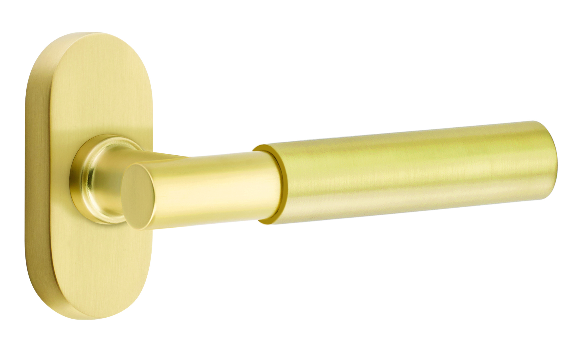 Emtek Myles Lever with 1.5" x 3" Oval Stretto Rosette