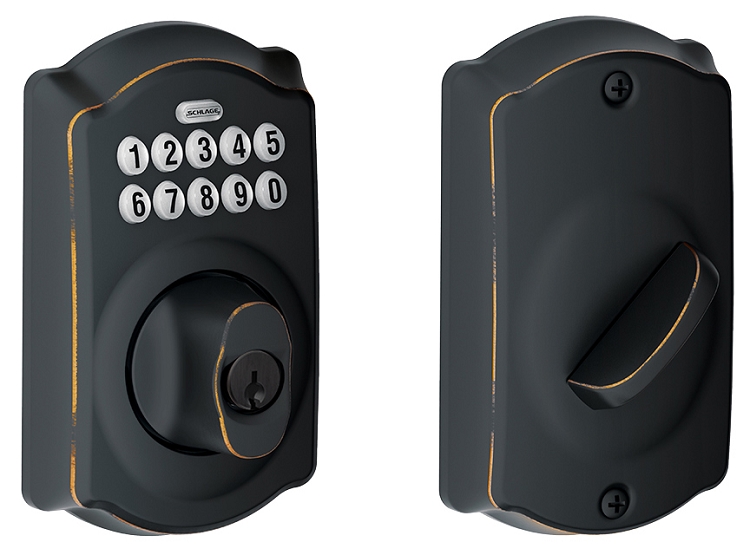 Schlage BE365 Camelot Keyless Deadbolt