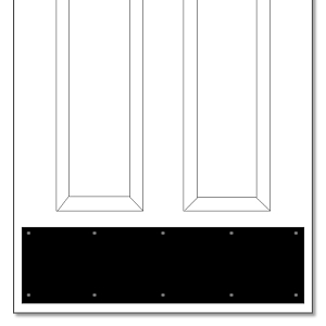 Black Plastic Kickplate
