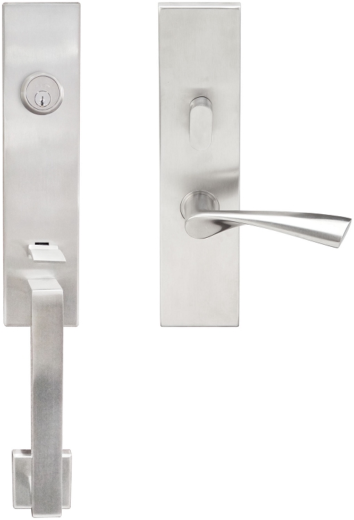 Inox Manhattan Mortise Handleset