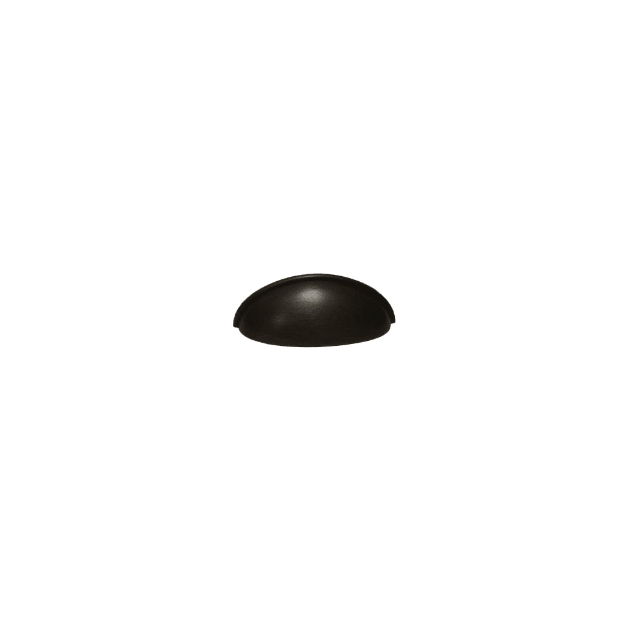 Residential Essentials 10204BK Cabinet Cup Pull in Black