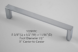 Residential Essentials 10281 Cabinet Pull in Polished Chrome