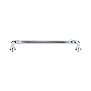 Top Knobs Chareua TK324PC Reeded Pull 7 Inch CC Polished Chrome