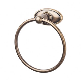 Top Knobs ED5GBZC Edwardian Oval Towel Ring German Bronze