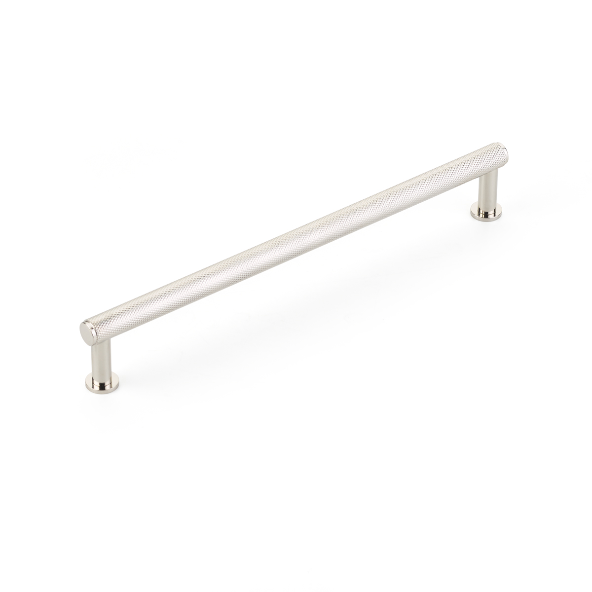 Schaub Pub House, 8 Inch cc, Knurled Polished Nickel Pull
