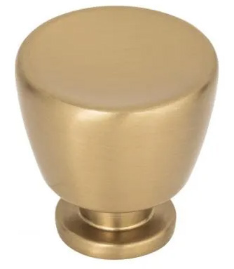 Atlas Homewares Conga Knob 1 1/4 Inch Warm Brass
