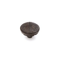 Schaub Cantata 1 1/4 inch Round Knob in Dark Glaze
