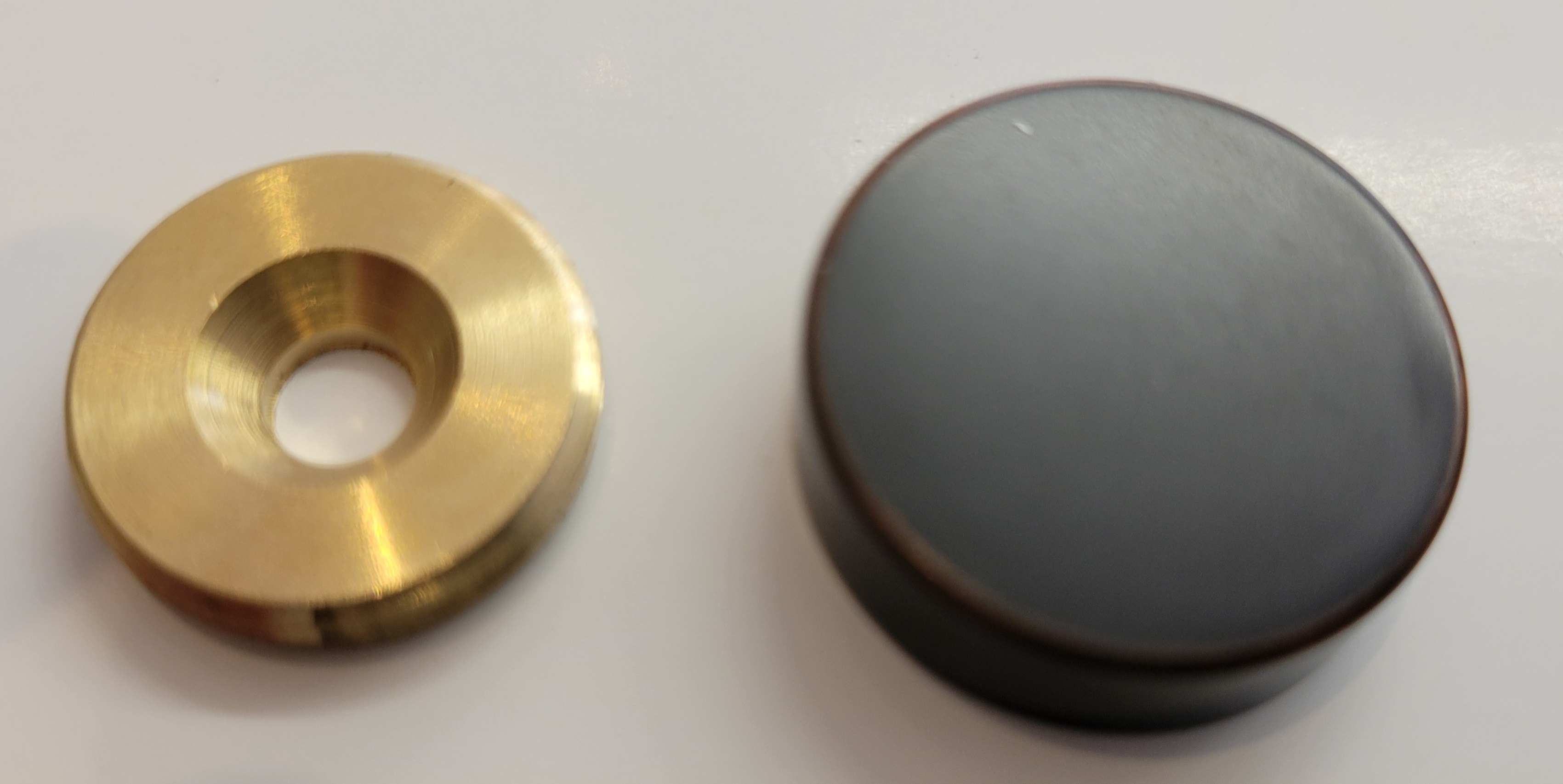 Emtek Through Bolt Threaded Washer and Modern Decorative Cap For Handlesets