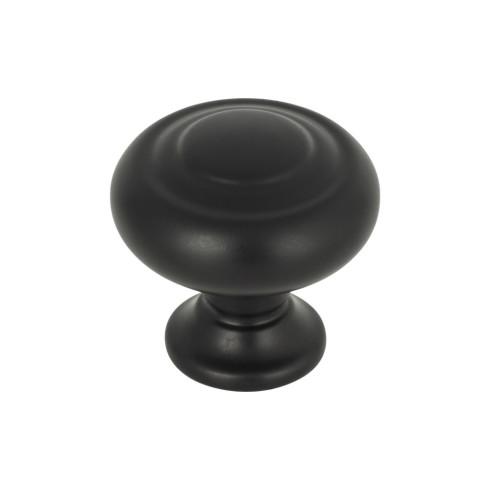 Top Knobs TK1000BLK Kent Knob 1 1/4 Inch Flat Black