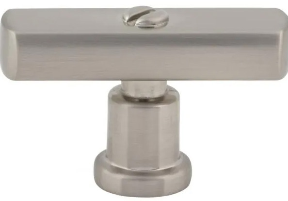 Atlas Homewares Everitt T-Knob 2 Inch Brushed Nickel