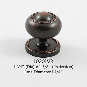 Residential Essentials 10201 Cabinet Knob in Venetian Bronze