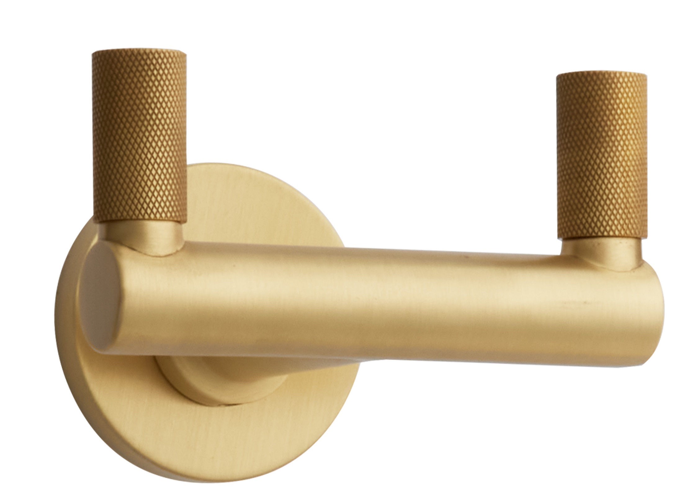 Emtek Select Double Hook Round Stems with Knurled Tip (Multiple Rosette Options)