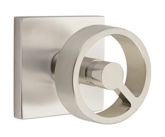 Emtek Spoke Door Knob with Square Rosette