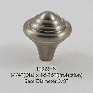 Residential Essentials 10326 Cabinet Knob in Satin Nickel