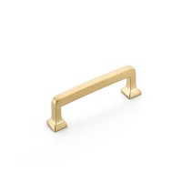 Schaub Menlo Park Pull 4 inch cc Signature Satin Brass
