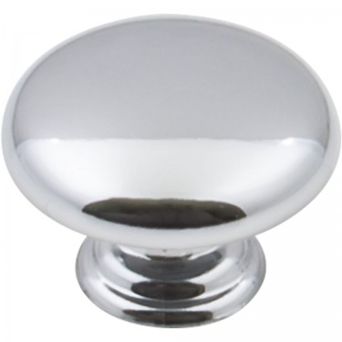 Hardware Resources Gatsby 1-3/16 Inch Mushroom Cabinet Knob - Polished Chrome
