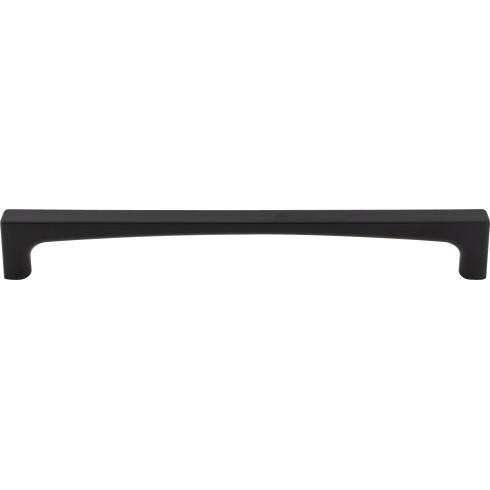 Top Knobs TK1018BLK Riverside Appliance Pull 12 Inch CC Flat Black