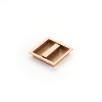 Schaub Modo Centered Recessed Pull 3 7/8 inch cc Polished Rose Gold
