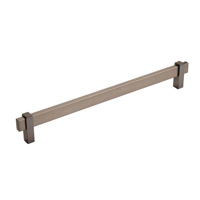 Amerock Mulino 10-1-16 Inch cc Cabinet Pull Black Brushed Nickel/Black Nickel