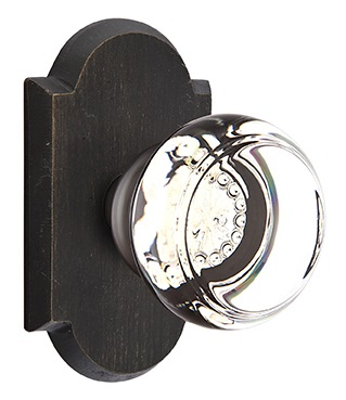 Emtek Georgetown Knob with Sandcast Style 1 Rosette