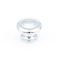 Schaub Traditional Designs Round Knob 1 1/2 inch dia Polished Chrome