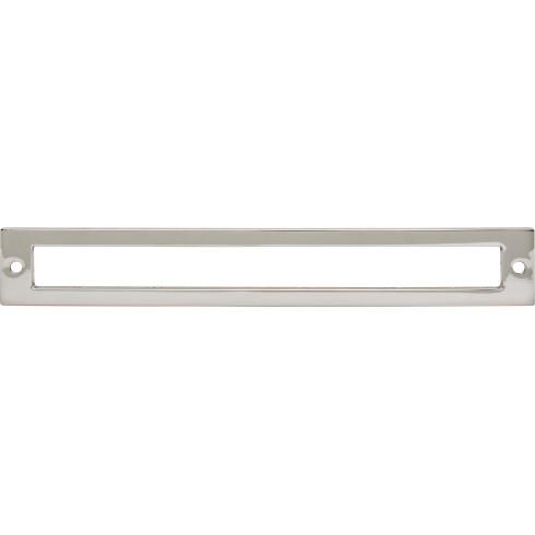 Top Knobs TK927PN Hollin Backplate 7 9/16 Inch CC Polished Nickel