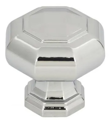 Atlas Homewares Elizabeth Knob 1 1/4 Inch Polished Chrome