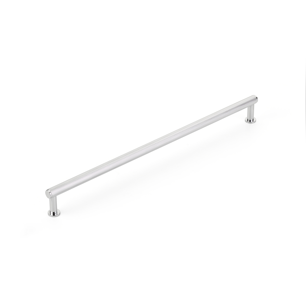 Schaub Pub House, 12 Inch cc, Knurled Polished Chrome Pull