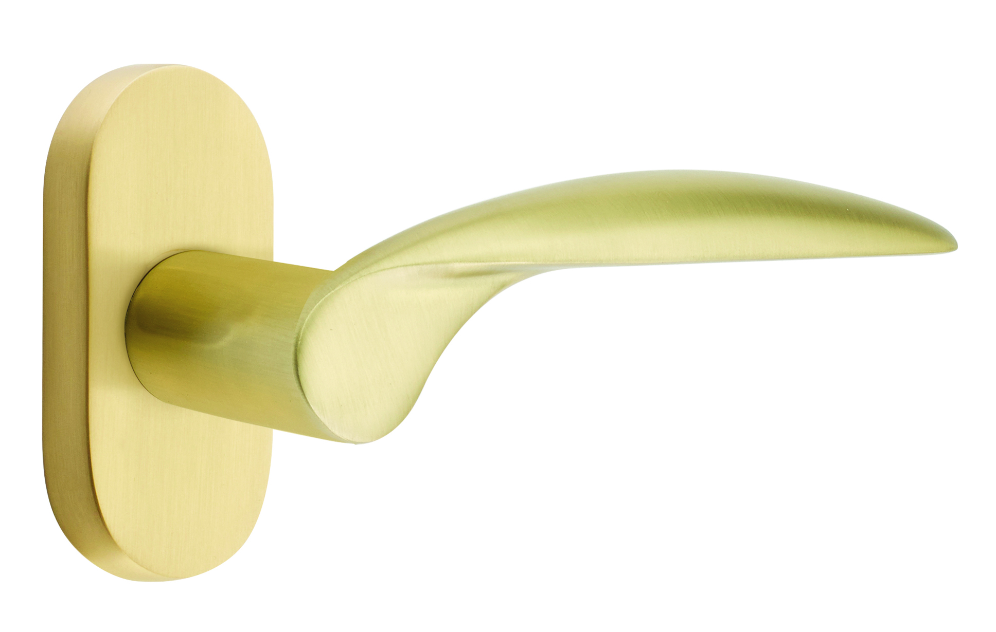Emtek Mercury Lever with 1.5" x 3" Oval Stretto Rosette