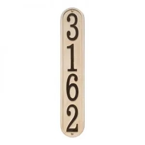 Whitehall Personalized Stonework Plaque - Vertical - 1 Line - Sandstone