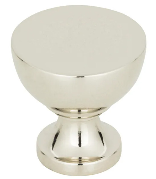 Atlas Homewares Shelley Round Knob 1 1/4 Inch Polished Nickel