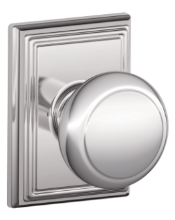 Schlage Andover Knob with Addison Rosette