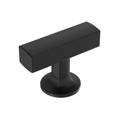 Amerock Everett 1-3/4 Inch cc Cabinet Knob Matte Black