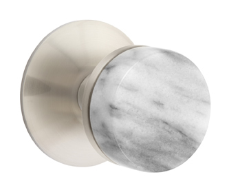 Emtek Conical Marble Door Knob with Modern Rosette