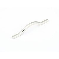 Schaub Sorrento 96/128 mm CC Arched Cabinet Pull in Satin Nickel