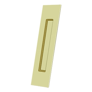 Deltana Solid Brass Rectangular 10 Inch Heavy Duty Flush Pull