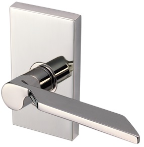 Inox 300 Napa Lever Handle with Rectangular Rosette