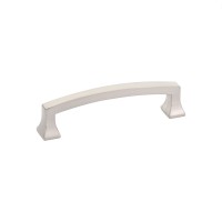 Schaub Menlo Park Arched Pull 4 inch cc Brushed Nickel