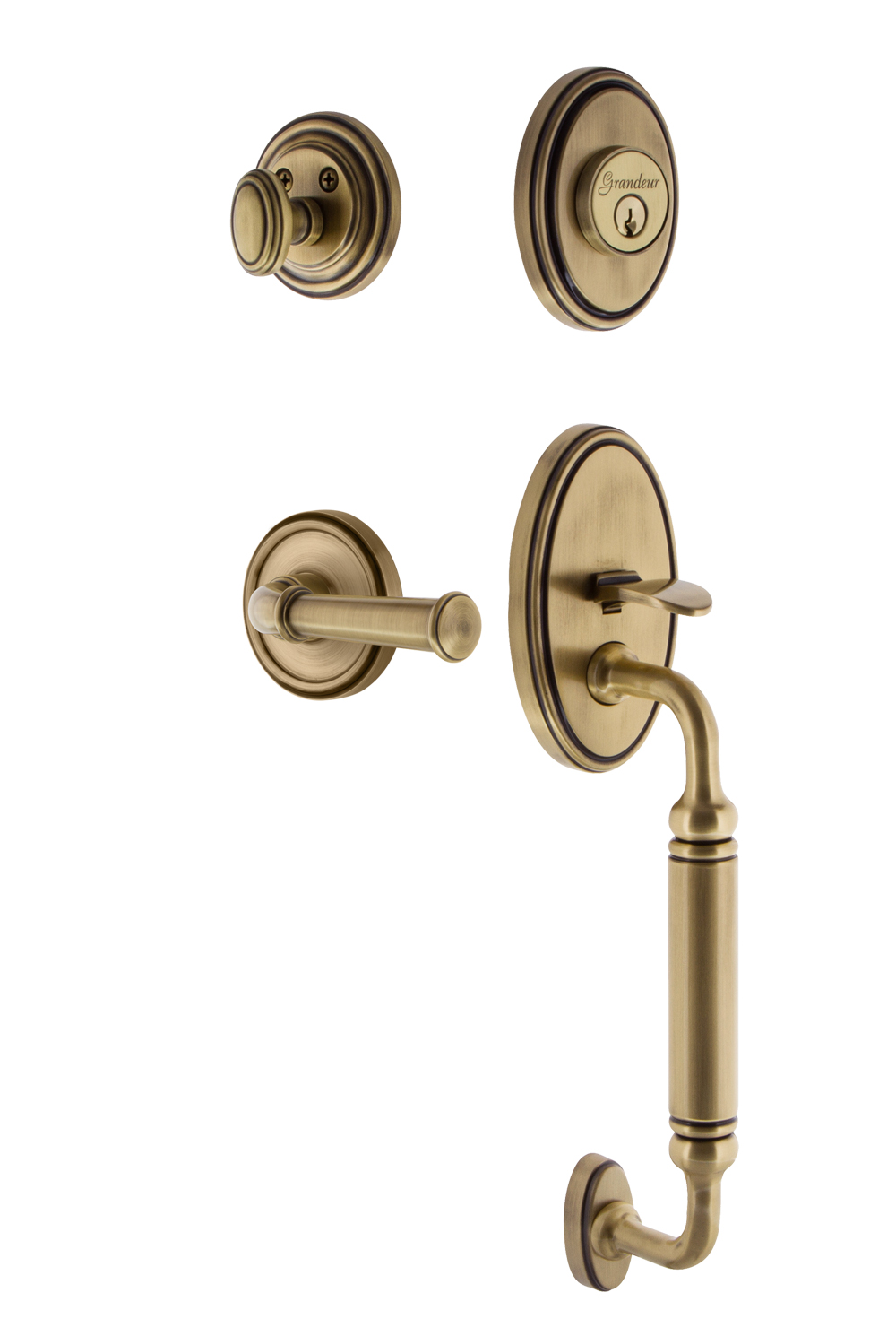 Grandeur Georgetown Handleset with C Grip and Georgetown Interior Plates