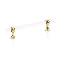 Schaub Lumiere Transitional Adjustable pull 6 inch cc Polished Brass