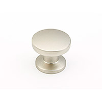 Schaub Northport 1 3/8 inch Diameter Round Knob in Satin Nickel